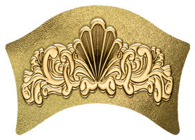 DABAN-605-GD Banner Scroll Gold